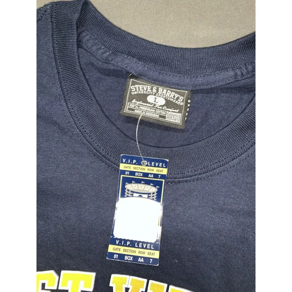 Steve and Barry's University Sportswear T-Shirt West Virginia Mountaineers NWT - Picture 4 of 7